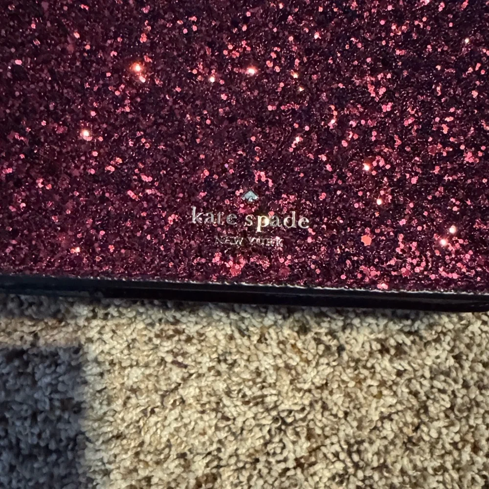 Kate Spade Odette glitter top handle mini bag and matching Odette card holder - Picture 2 of 8